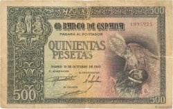 500 Pesetas ESPAÑA  1940 P.124 RC+