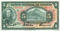 5 Bolivianos BOLIVIA  1928 P.120a EBC+