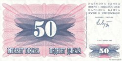 50 Dinara BOSNIA HERZEGOVINA  1992 P.012a UNC