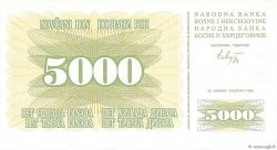 5000 Dinara BOSNIA HERZEGOVINA  1993 P.016a UNC