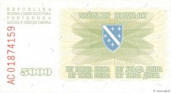 5000 Dinara BOSNIA E ERZEGOVINA  1993 P.016a FDC