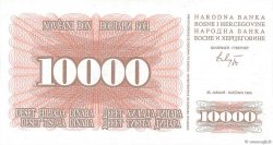 10000 Dinara BOSNIA E ERZEGOVINA  1993 P.017a FDC