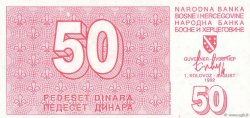 50 Dinara BOSNIEN-HERZEGOWINA  1992 P.023a ST