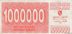 1000000 Dinara BOSNIA E ERZEGOVINA  1994 P.033a BB