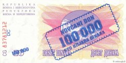100000 Dinara BOSNIA-HERZEGOVINA  1993 P.034b FDC