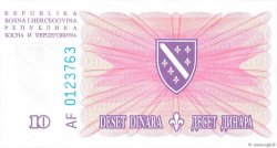 10 Dinara BOSNIA-HERZEGOVINA  1994 P.041a FDC