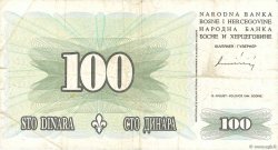 100 Dinara BOSNIEN-HERZEGOWINA  1994 P.044a fSS