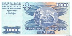 1000 Dinara BOSNIA E ERZEGOVINA  1995 P.047C FDC
