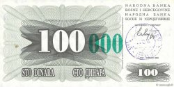 100000 Dinara BOSNIA E ERZEGOVINA  1993 P.056a q.FDC