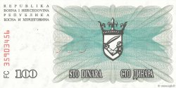 100000 Dinara BOSNIA E ERZEGOVINA  1993 P.056b FDC