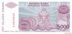 5000 Dinara BOSNIA-HERZEGOVINA  1993 P.152a FDC