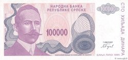 100000 Dinara BOSNIEN-HERZEGOWINA  1993 P.154a ST