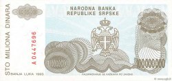 100000000 Dinara BOSNIA HERZEGOVINA  1993 P.157a UNC