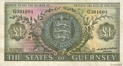 1 Pound GUERNSEY  1969 P.45b BB