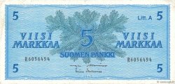 5 Markkaa FINLAND  1963 P.103a VF-