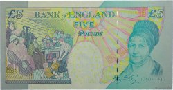 5 Pounds ENGLAND  2004 P.391c UNC-