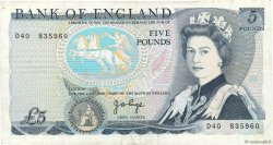 5 Pounds ANGLETERRE  1971 P.378a TTB