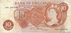 10 Shillings ENGLAND  1966 P.373c VG