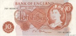 10 Shillings ENGLAND  1966 P.373c VF+