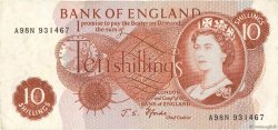 10 Shillings INGHILTERRA  1966 P.373c BB