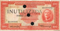 100 Escudos Annulé MOZAMBIQUE  1958 P.107 TB