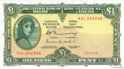 1 Pound IRLANDE  1976 P.064d pr.SPL
