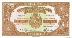 4 Shillings TONGA  1966 P.09e