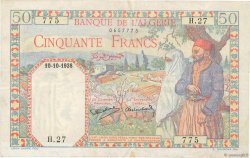 50 Francs ALGERIA  1938 P.084 BB