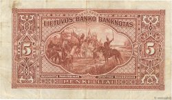 5 Litai LITUANIE  1929 P.26a TB