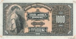 1000 Korun CZECHOSLOVAKIA  1932 P.025s XF