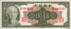 5 Yüan CHINA  1945 P.0388 ST