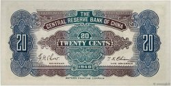 20 Cents CHINA  1940 P.J004a fST+
