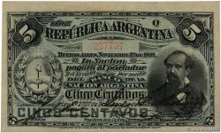 5 Centavos ARGENTINA  1891 P.209 AU+