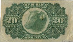 20 Centavos ARGENTINA  1891 P.211a MBC
