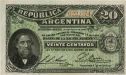 20 Centavos ARGENTINA  1895 P.229a XF+