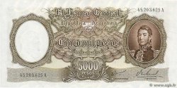 5000 Pesos ARGENTINA  1962 P.280b AU-