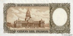 5000 Pesos ARGENTINA  1962 P.280b EBC+