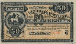 50 Pesos Non émis URUGUAY  1887 PS.165r XF+