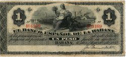 1 Peso CUBA  1883 P.027e BC