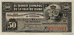 50 Centavos CUBA  1896 P.046a UNC-
