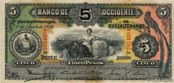 5 Pesos GUATEMALA  1916 PS.176b q.BB