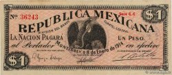 1 Peso MEXICO Monterrey 1914 PS.0937 MBC