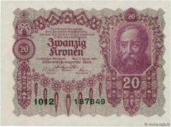 20 Kronen AUSTRIA  1922 P.076 FDC