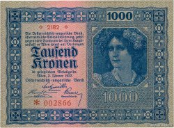 1000 Kronen ÖSTERREICH  1922 P.078 ST