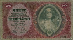 5000 Kronen ÖSTERREICH  1922 P.079 fSS
