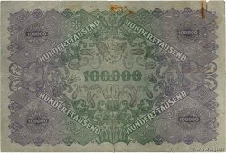 100000 Kronen AUSTRIA  1922 P.081 BC+