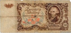 20 Schilling AUSTRIA  1950 P.129b G