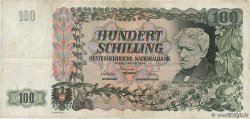 100 Schilling AUSTRIA  1954 P.133a q.BB