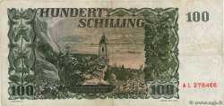 100 Schilling AUSTRIA  1954 P.133a F+
