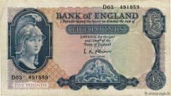 5 Pounds ENGLAND  1967 P.371a F